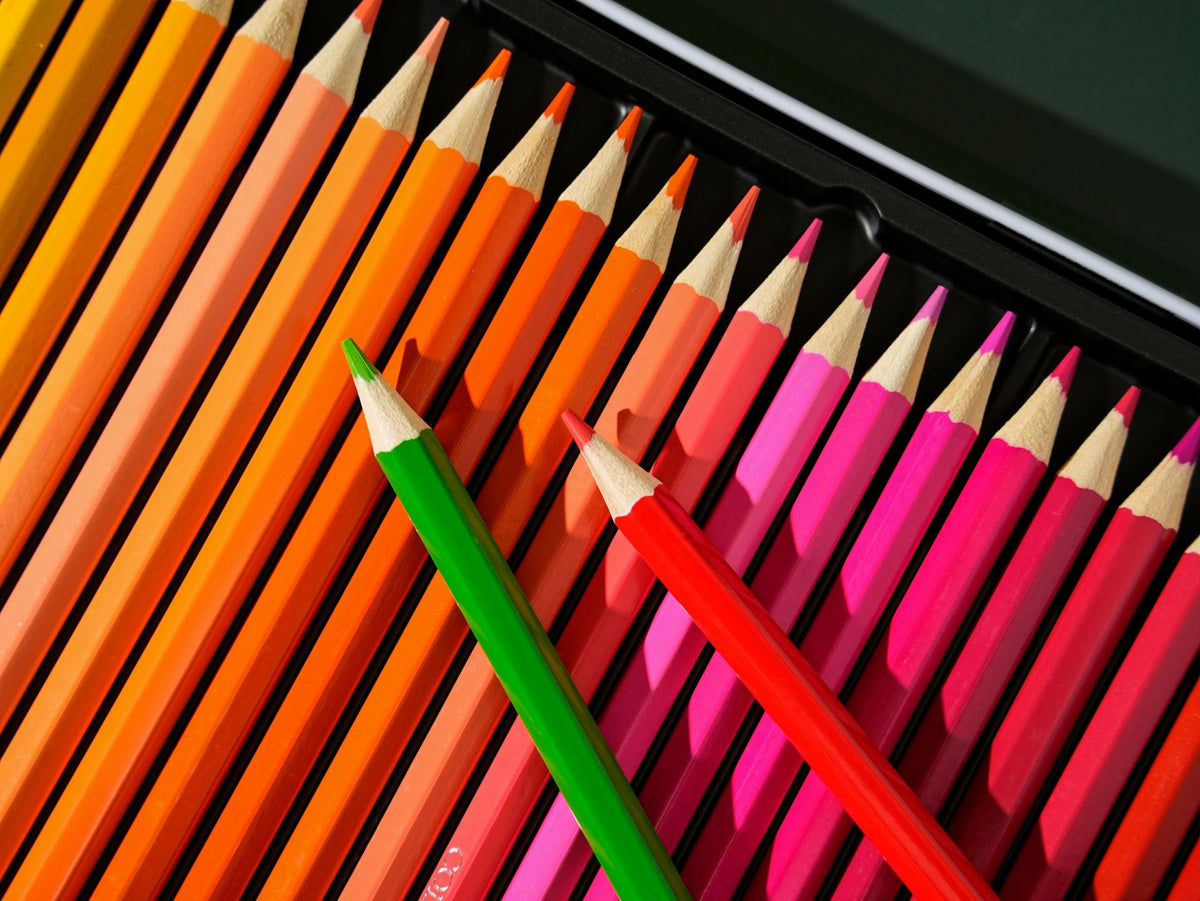 Premium Colored Pencil Set with Decorative Black Gift Packaging